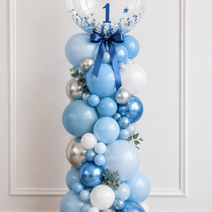 Baby blue balonski stolp