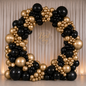 Luksuzni balonski obok Black & Gold